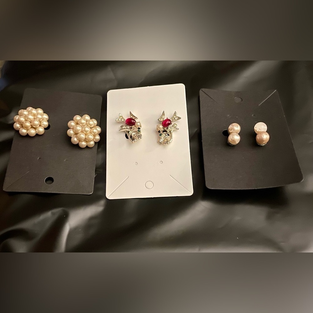 Vintage Screw Back Earring Bundle